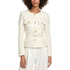 Hl Affair Womens Knit Cardigan, White
